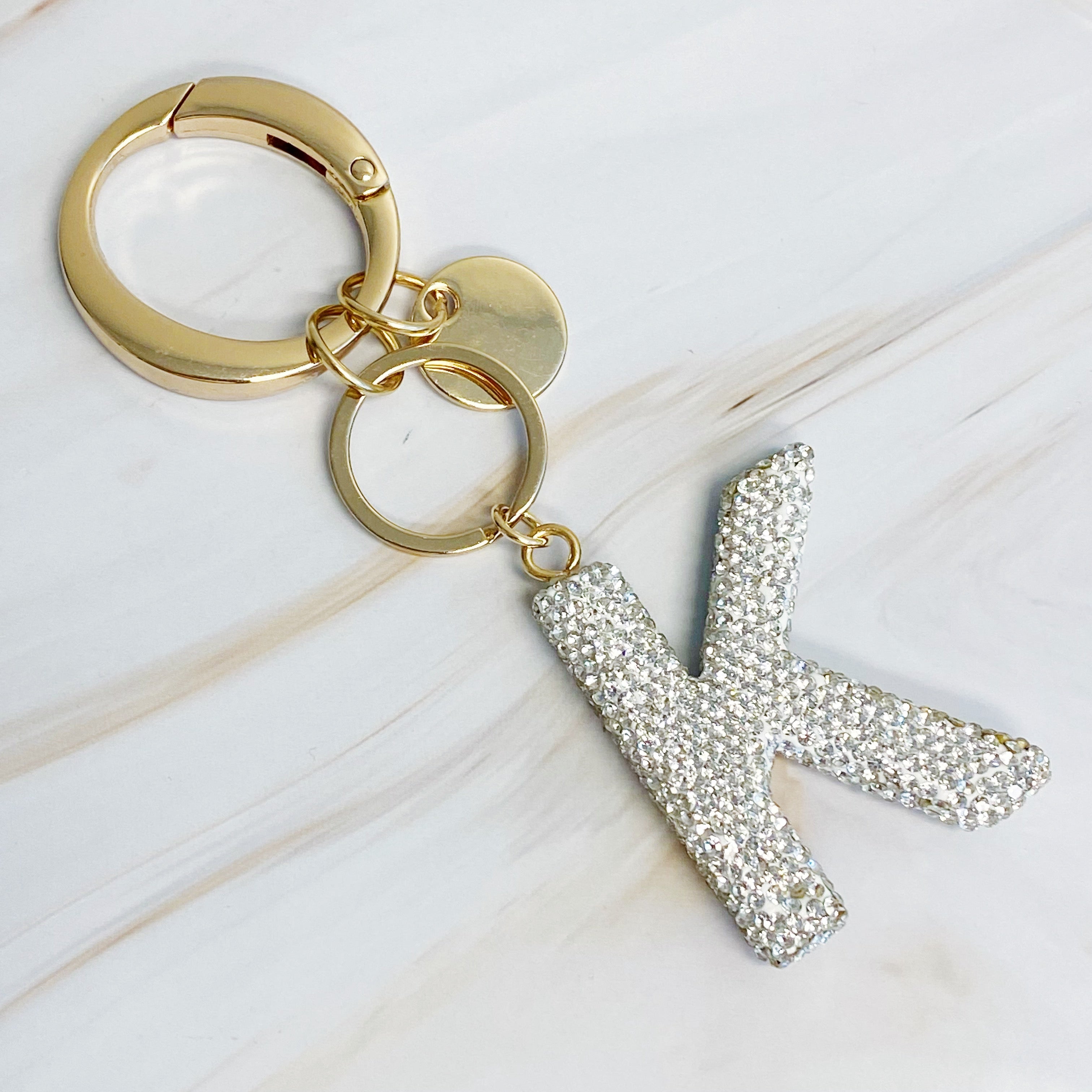 Stylish Initial Keychain - Personalized Glam Accessory