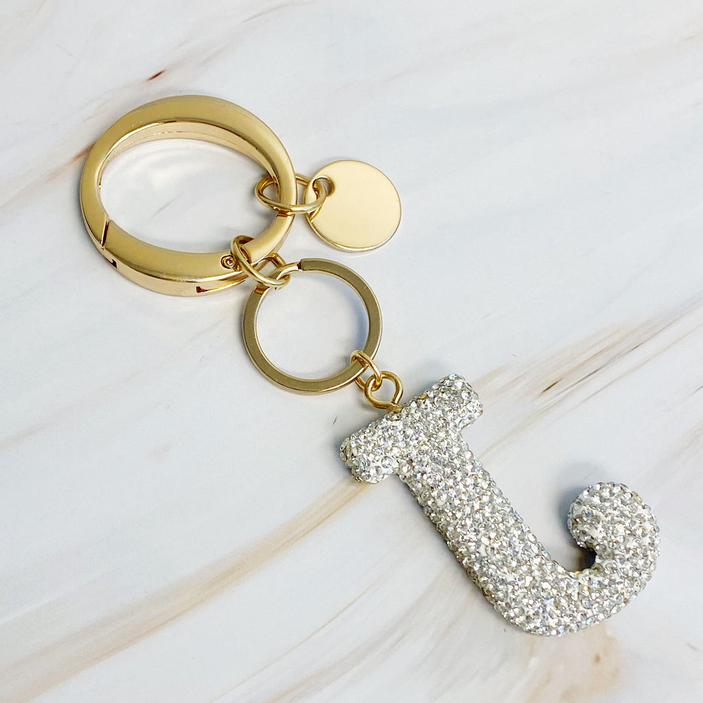 Stylish Initial Keychain - Personalized Glam Accessory