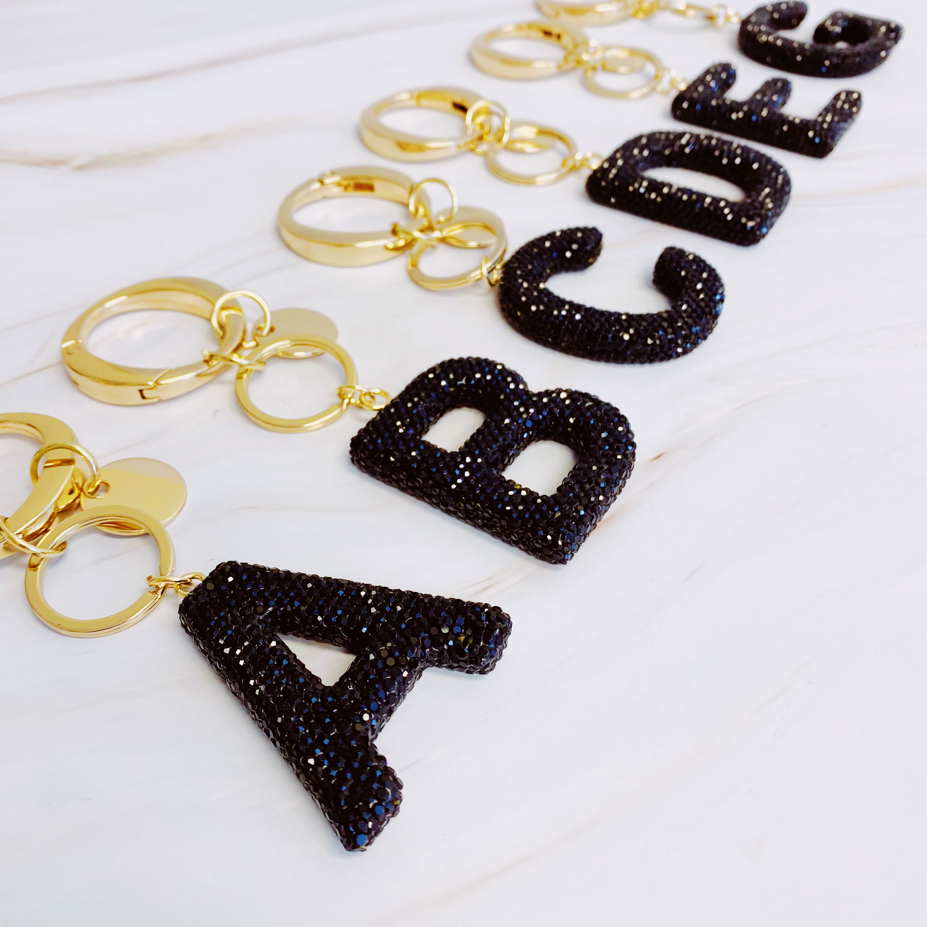 Stylish Initial Keychain - Personalized Glam Accessory