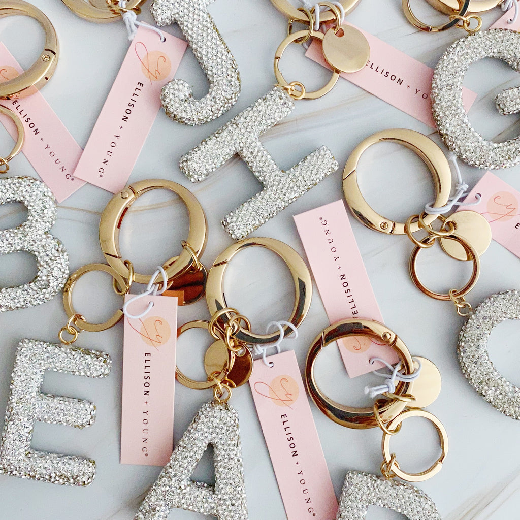 Stylish Initial Keychain - Personalized Glam Accessory