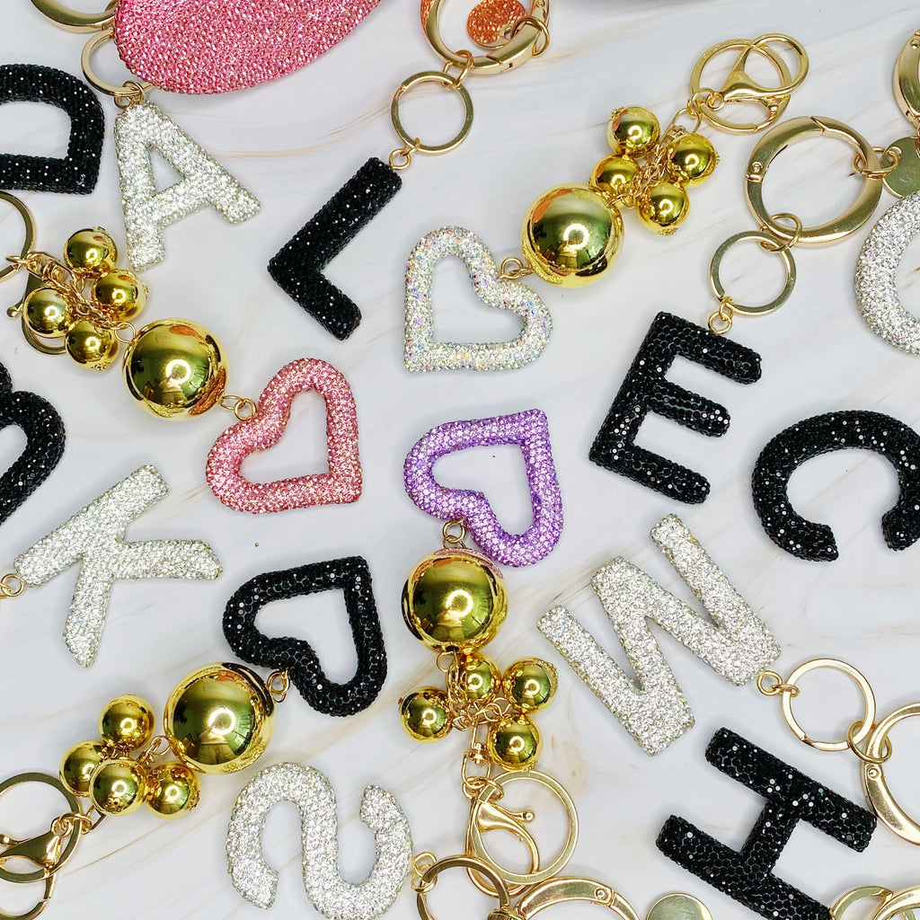 Stylish Initial Keychain - Personalized Glam Accessory