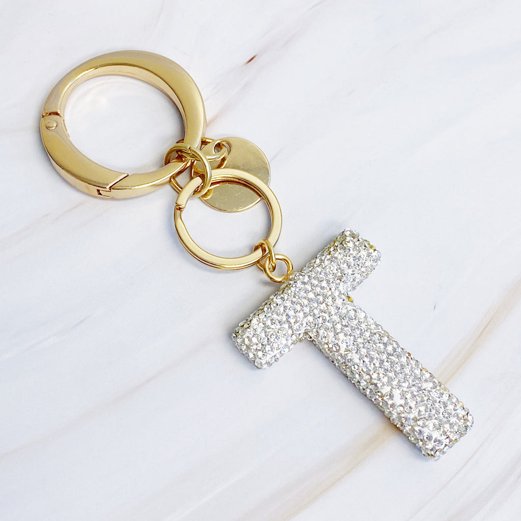 Stylish Initial Keychain - Personalized Glam Accessory