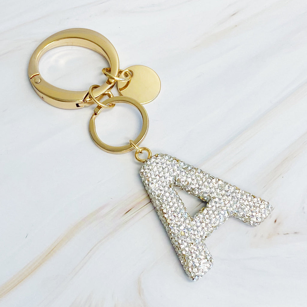 Stylish Initial Keychain - Personalized Glam Accessory