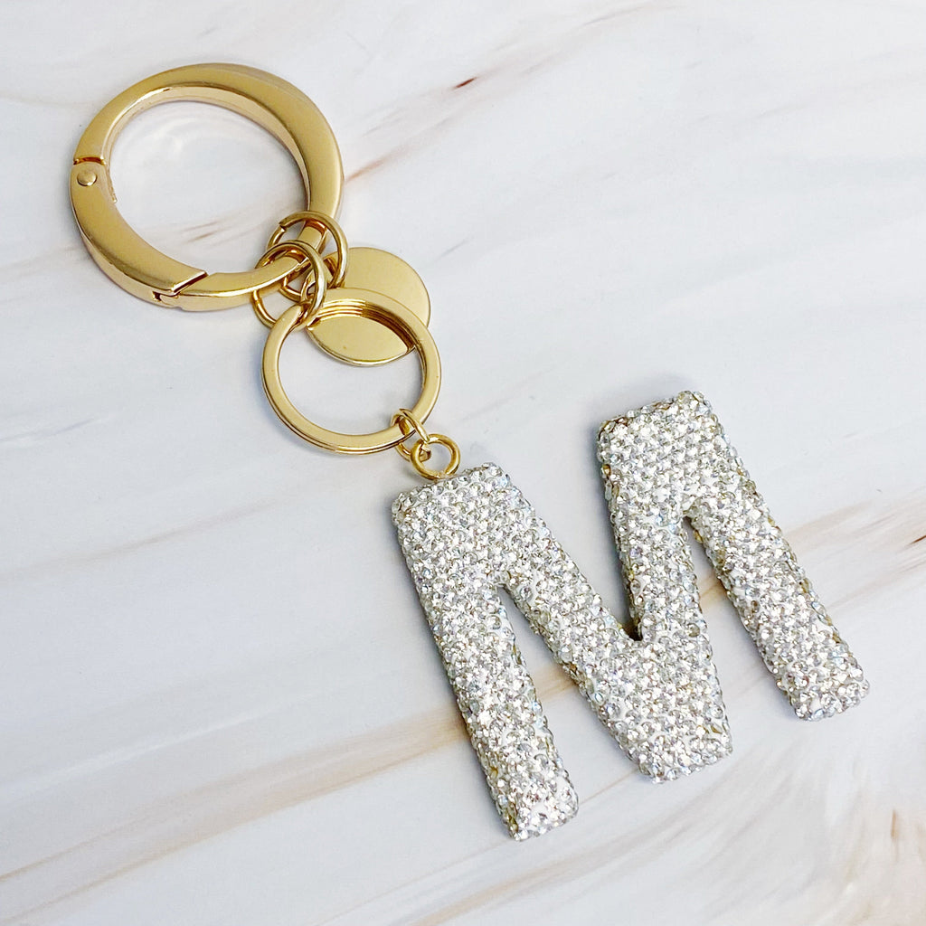 Stylish Initial Keychain - Personalized Glam Accessory