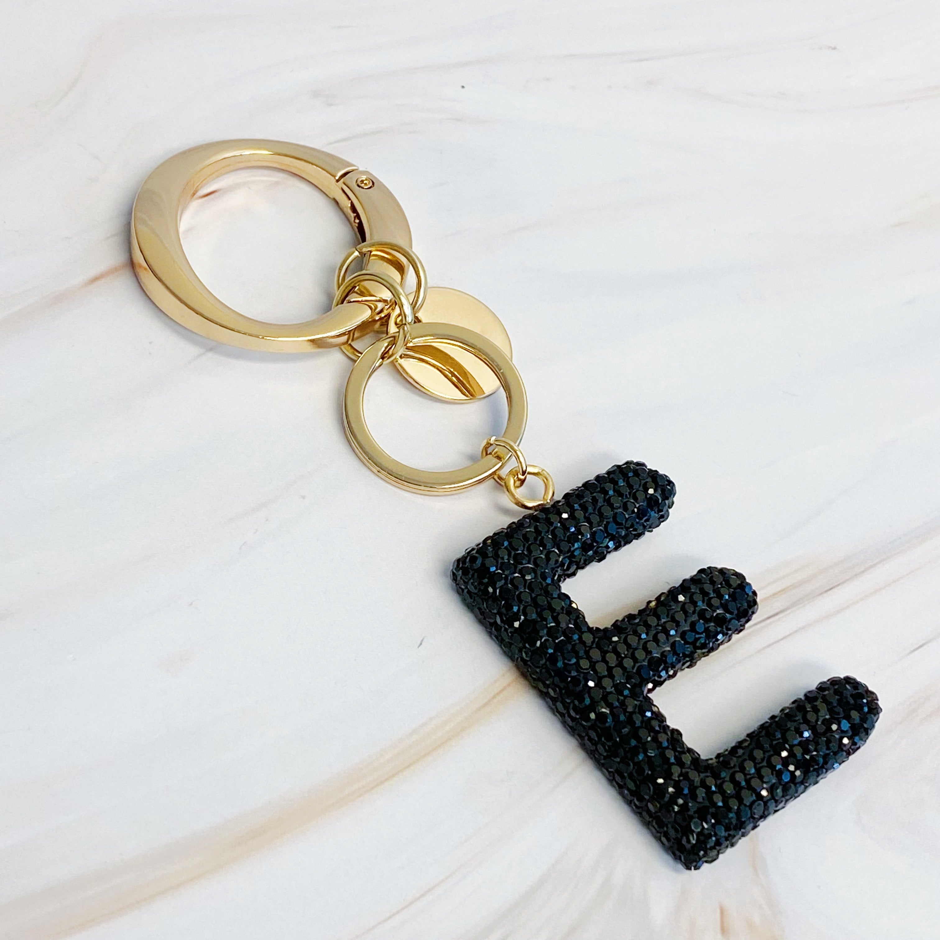 Stylish Initial Keychain - Personalized Glam Accessory