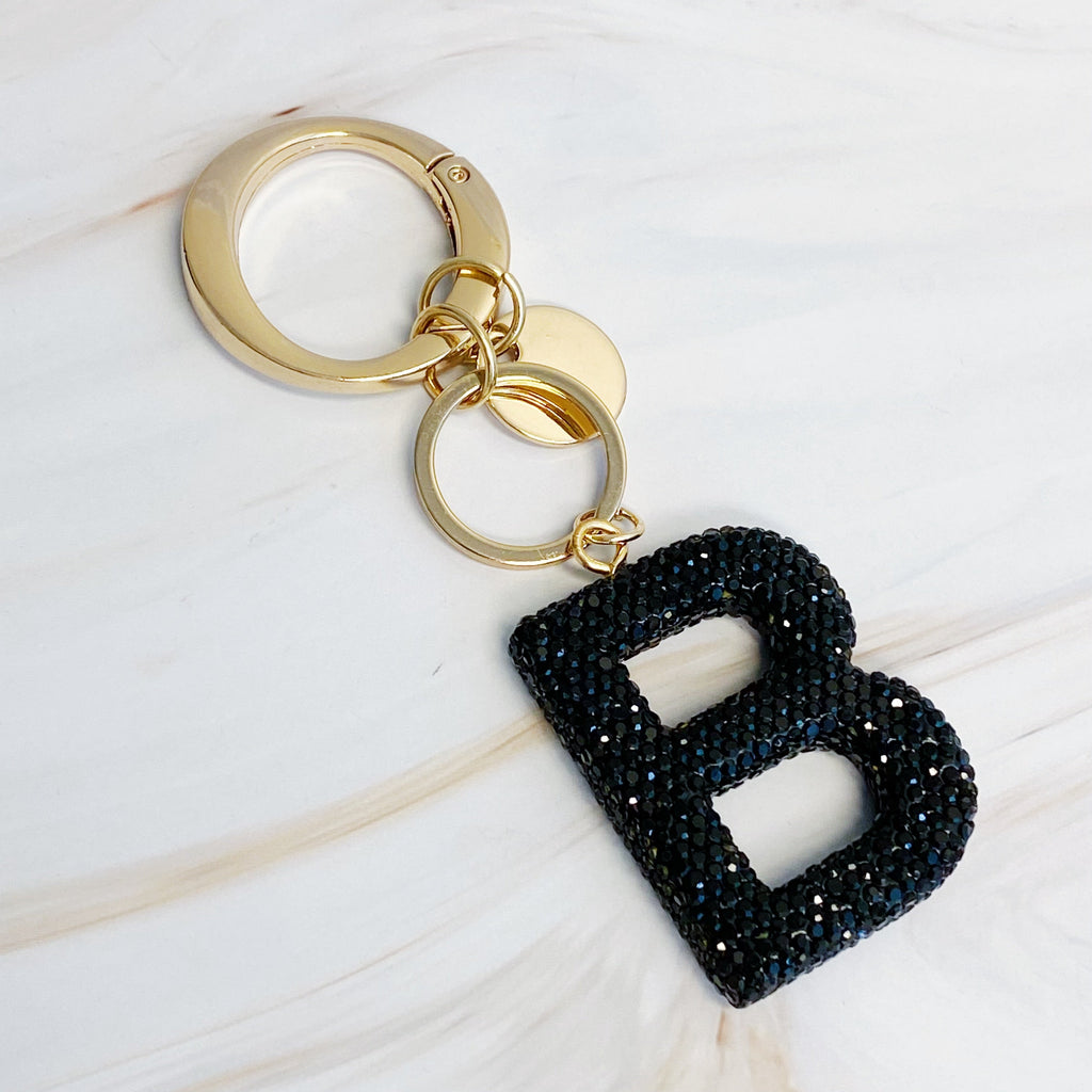 Stylish Initial Keychain - Personalized Glam Accessory