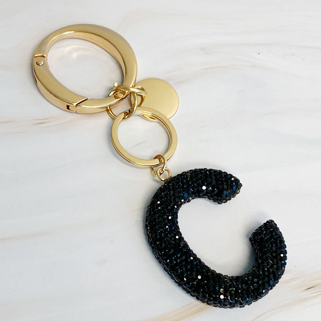 Stylish Initial Keychain - Personalized Glam Accessory