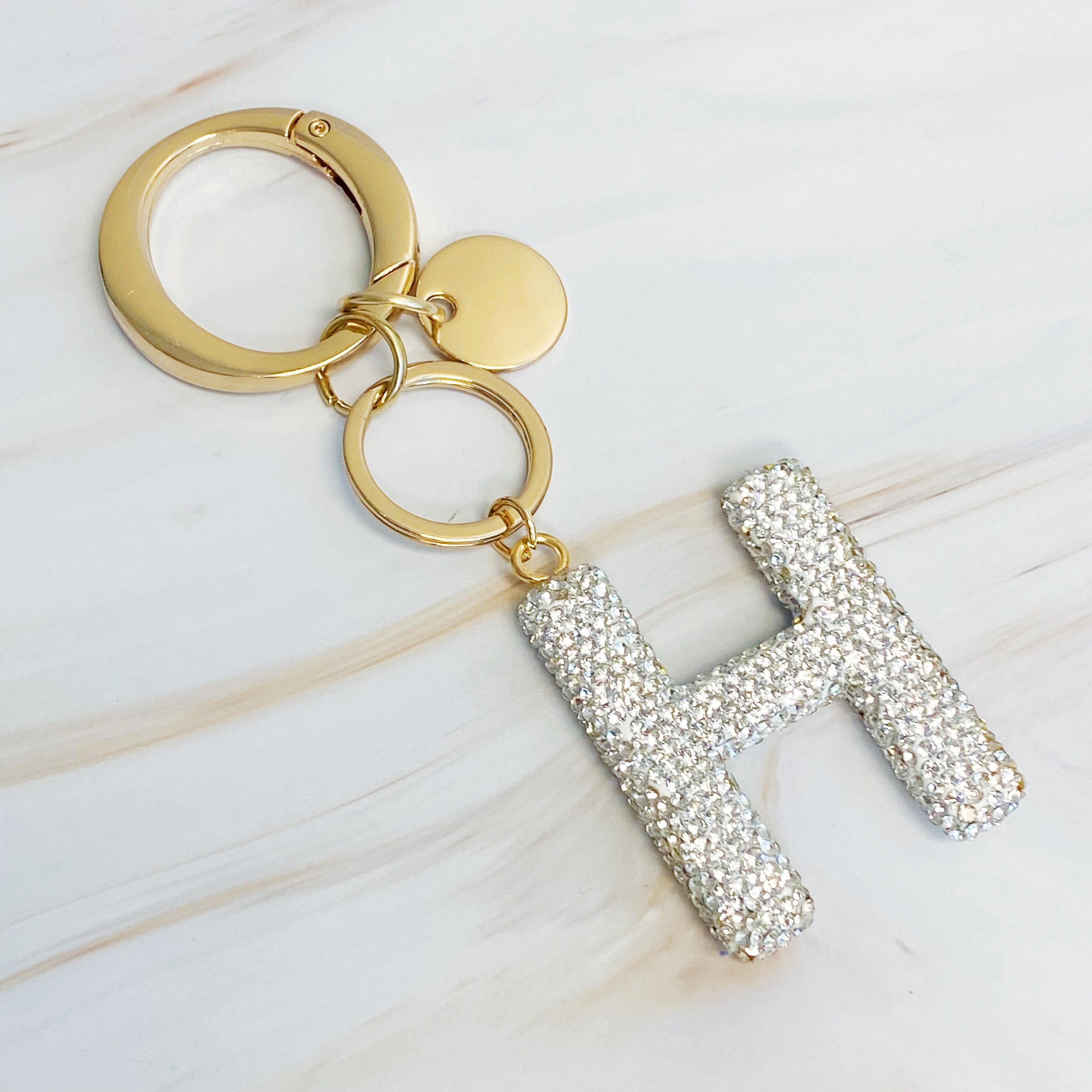 Stylish Initial Keychain - Personalized Glam Accessory