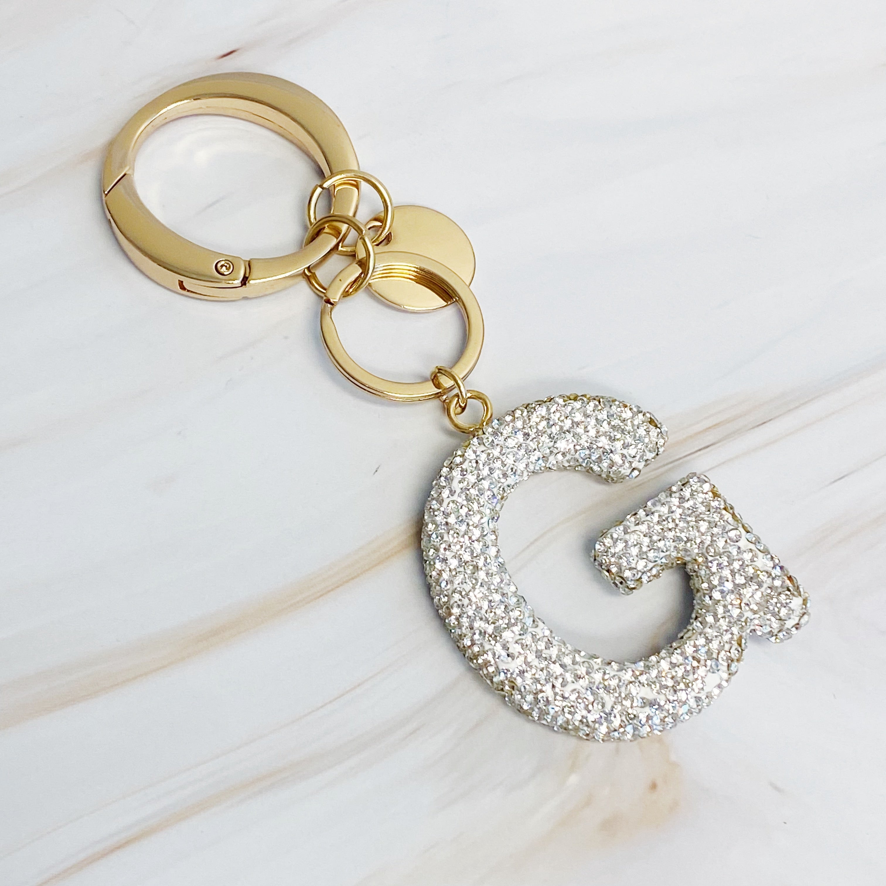 Stylish Initial Keychain - Personalized Glam Accessory