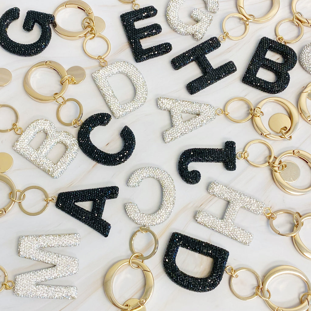 Stylish Initial Keychain - Personalized Glam Accessory