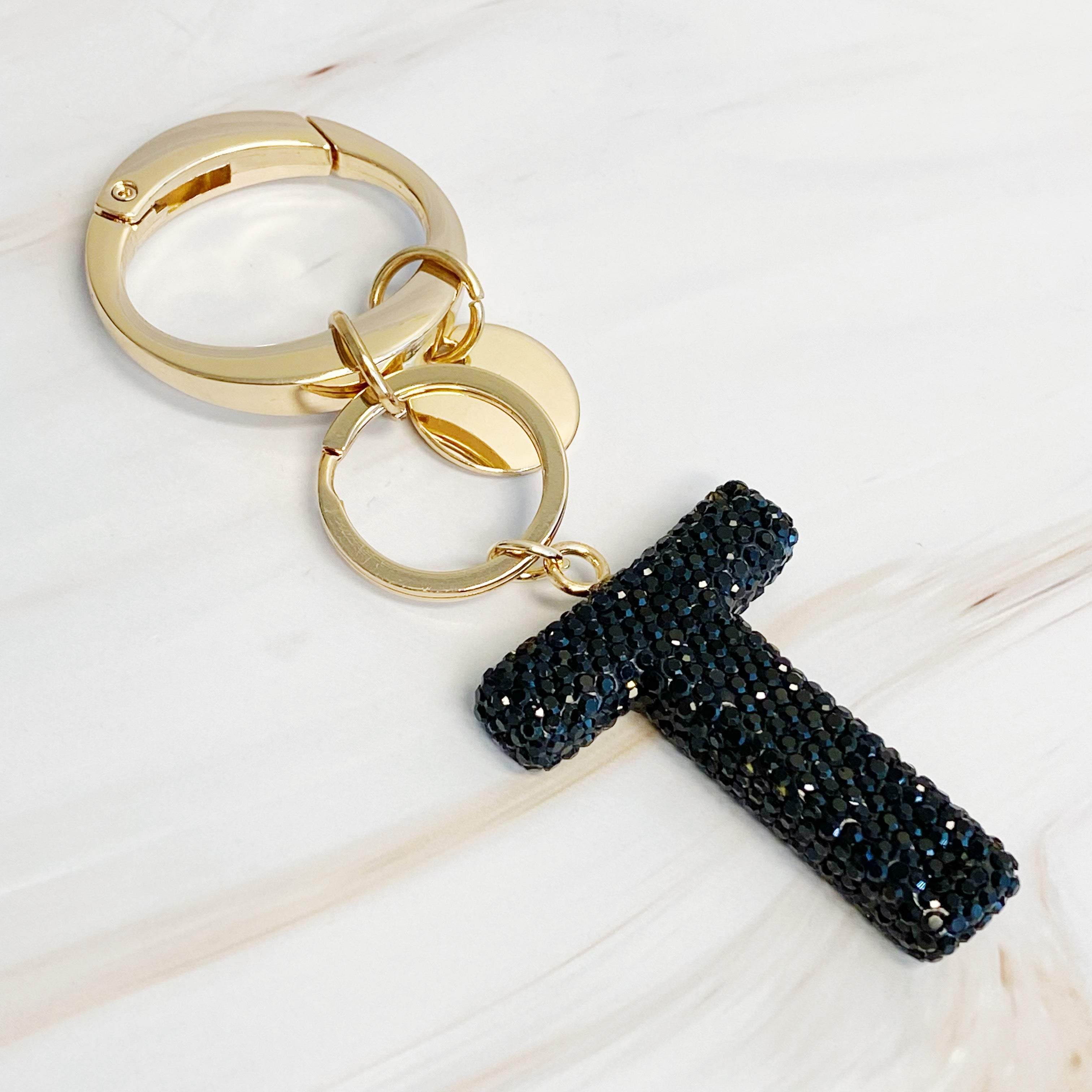 Stylish Initial Keychain - Personalized Glam Accessory