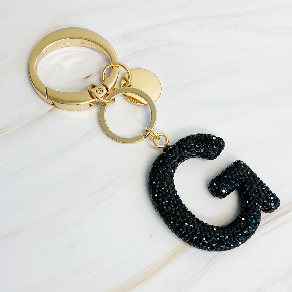 Stylish Initial Keychain - Personalized Glam Accessory