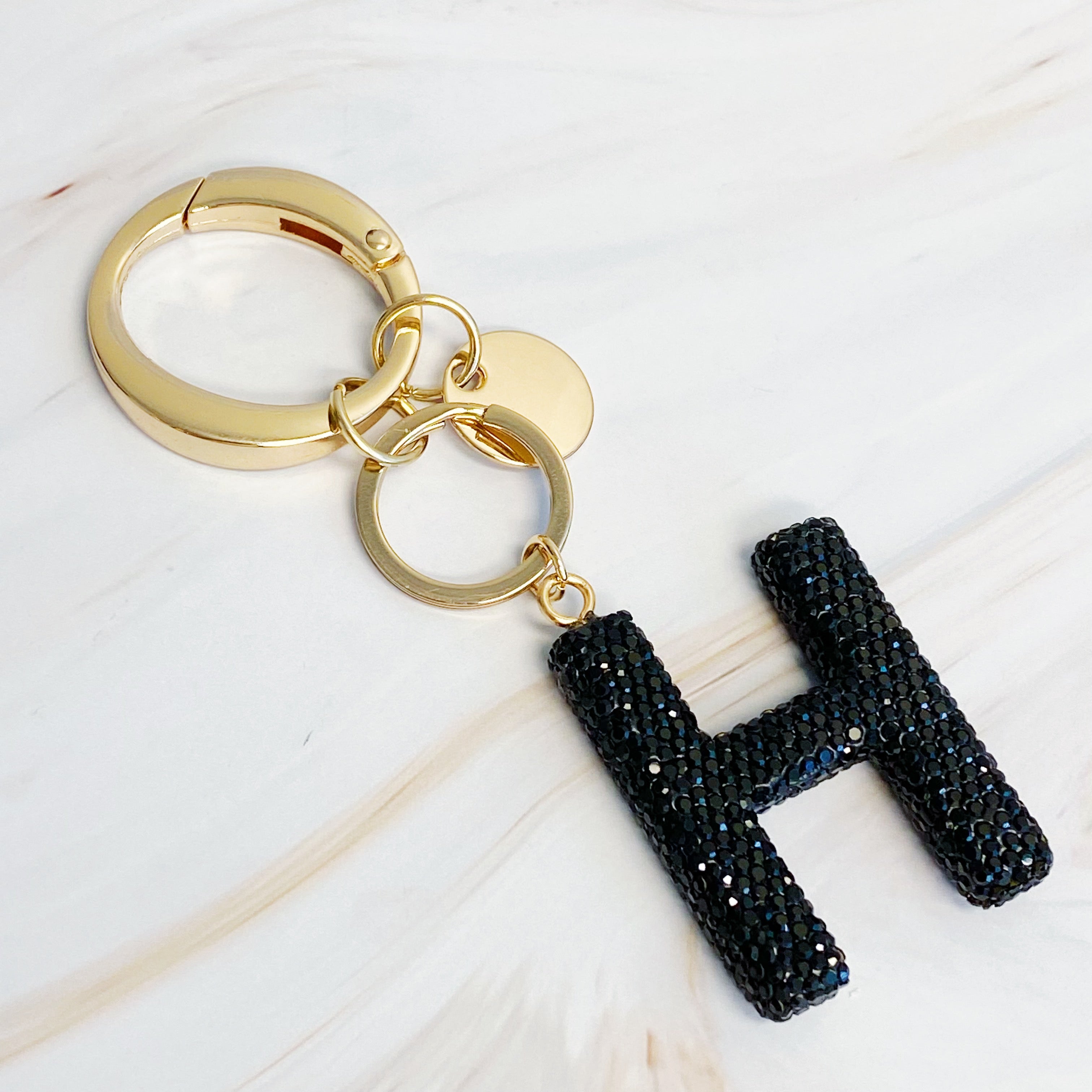 Stylish Initial Keychain - Personalized Glam Accessory