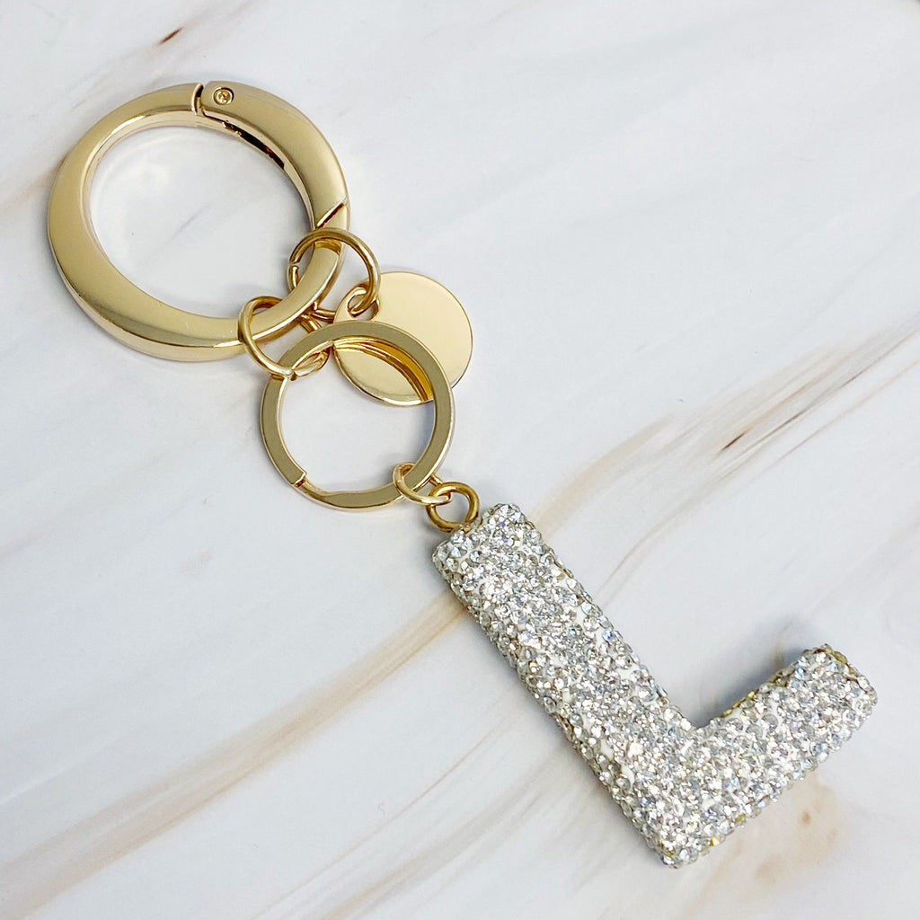 Stylish Initial Keychain - Personalized Glam Accessory