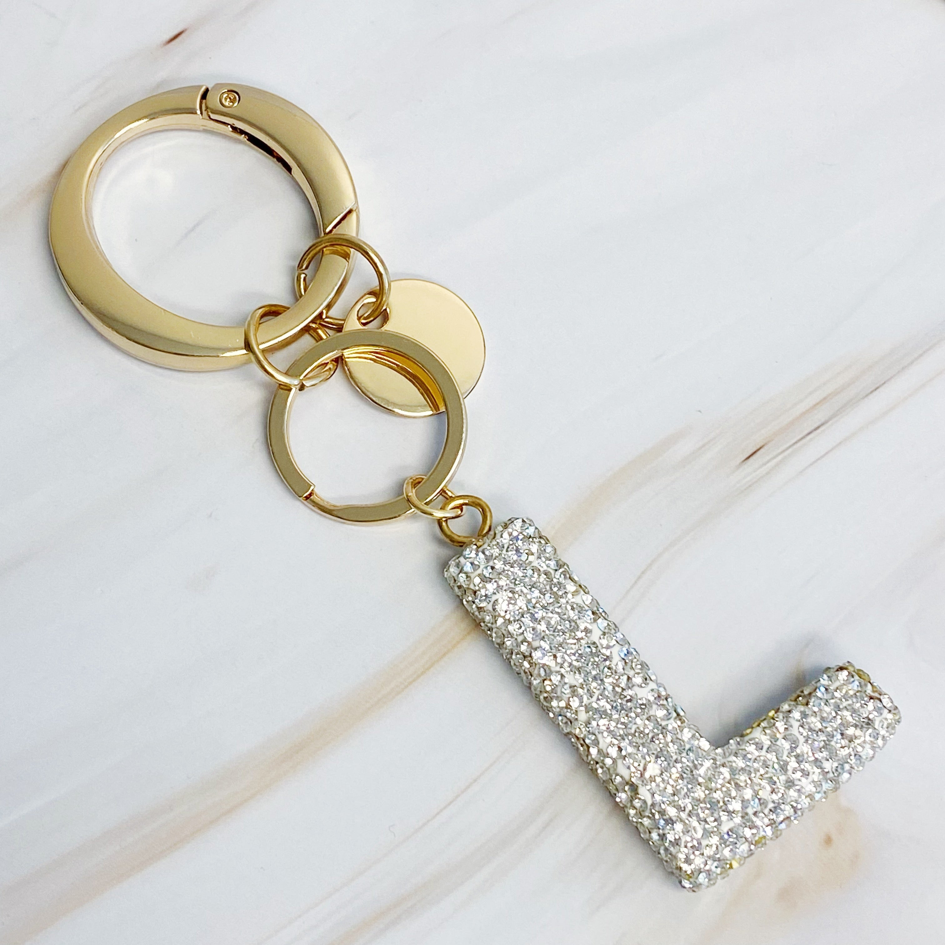 Stylish Initial Keychain - Personalized Glam Accessory