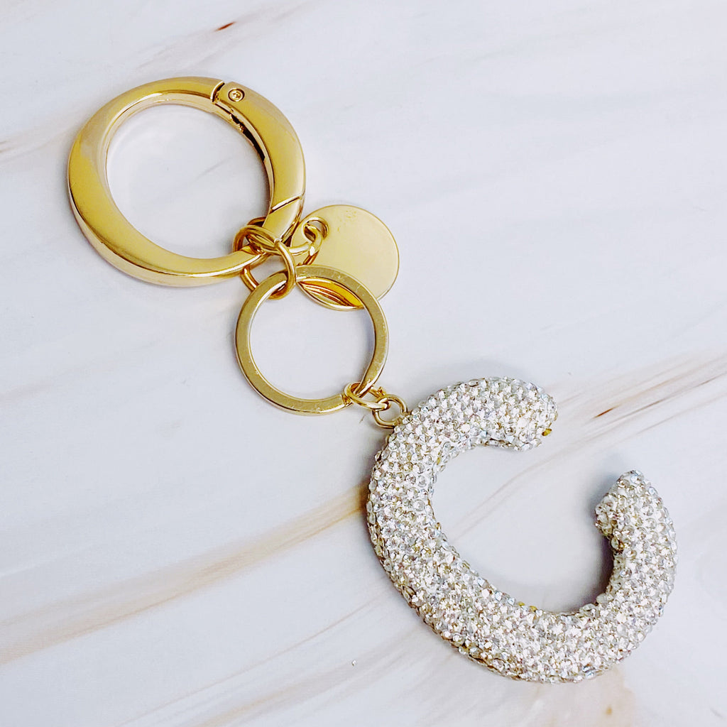 Stylish Initial Keychain - Personalized Glam Accessory