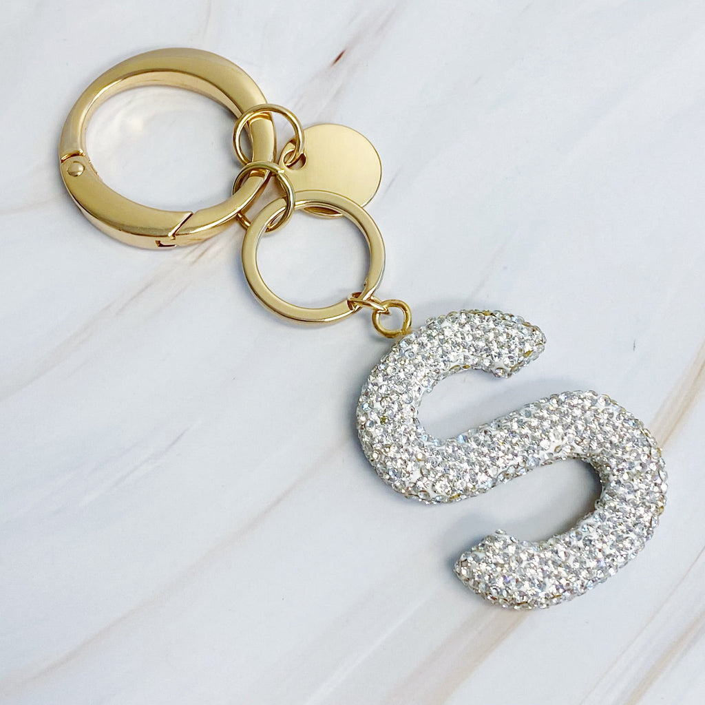 Stylish Initial Keychain - Personalized Glam Accessory
