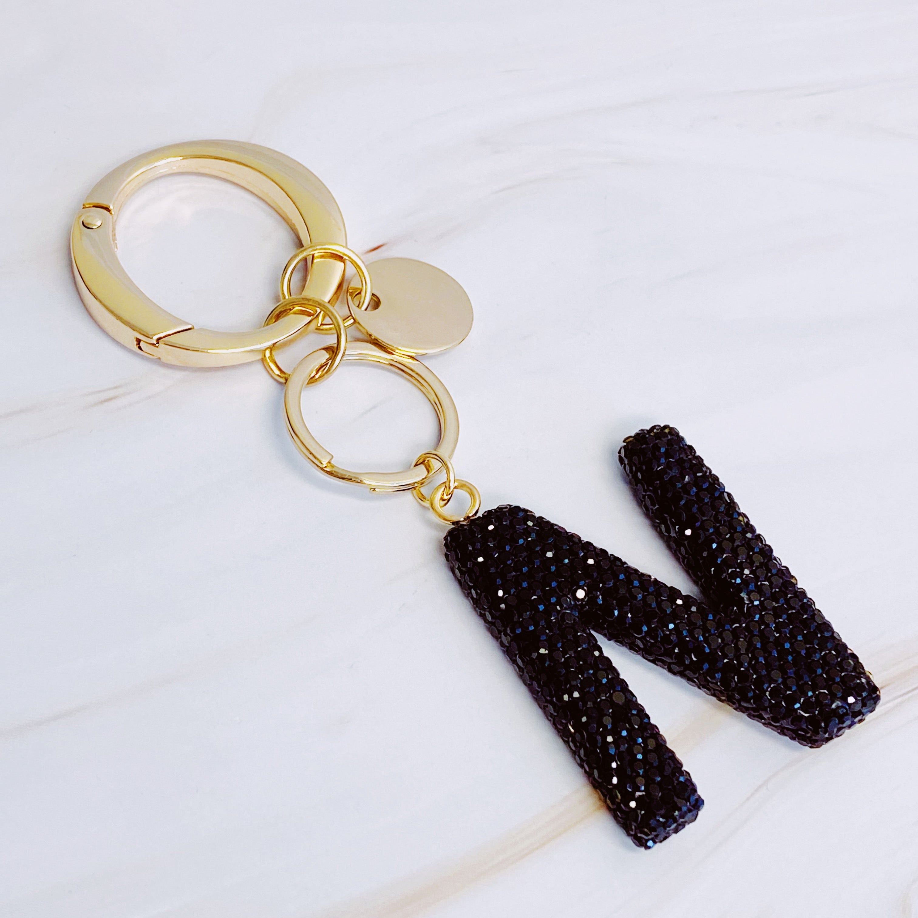 Stylish Initial Keychain - Personalized Glam Accessory