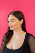 Golf Tee Earrings - Red Flag