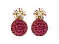 Disco Ball Earrings - Pink