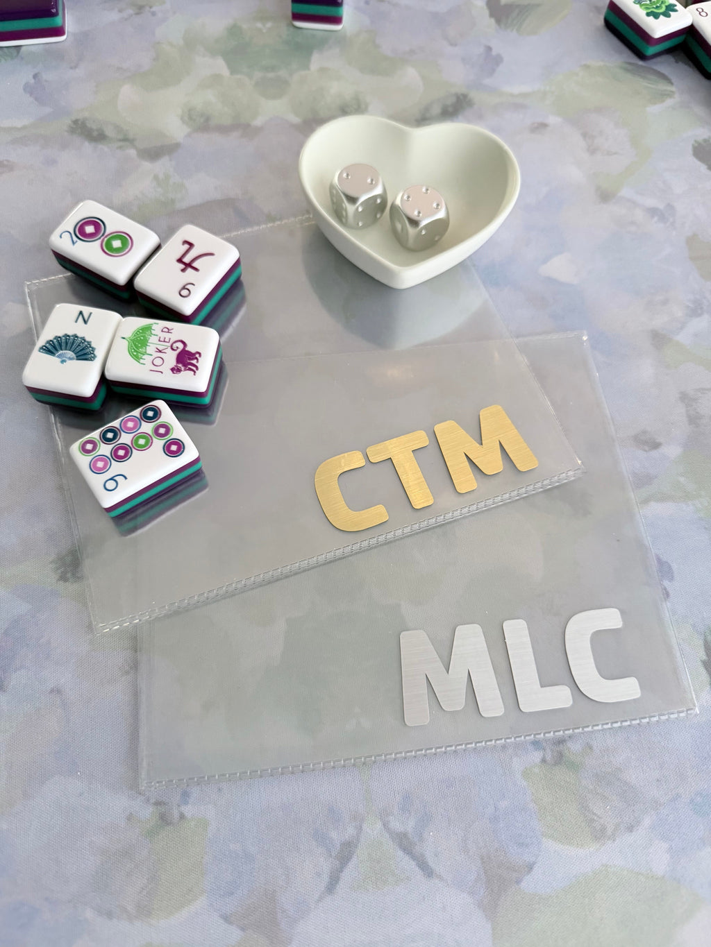 PERSONALIZED MAHJONG CARD HOLDER