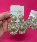 Spring Pearl and Rhinestone Earrings