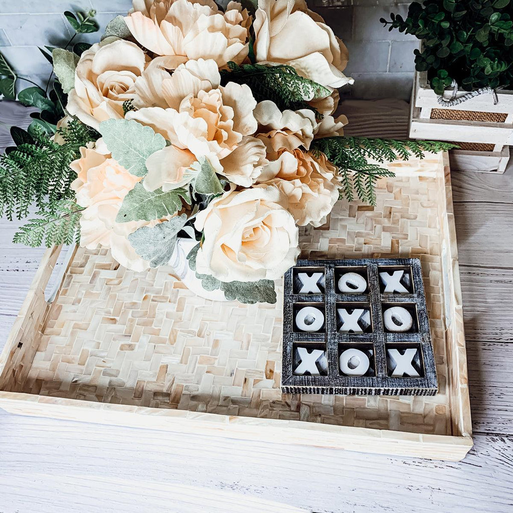 Cream Herringbone