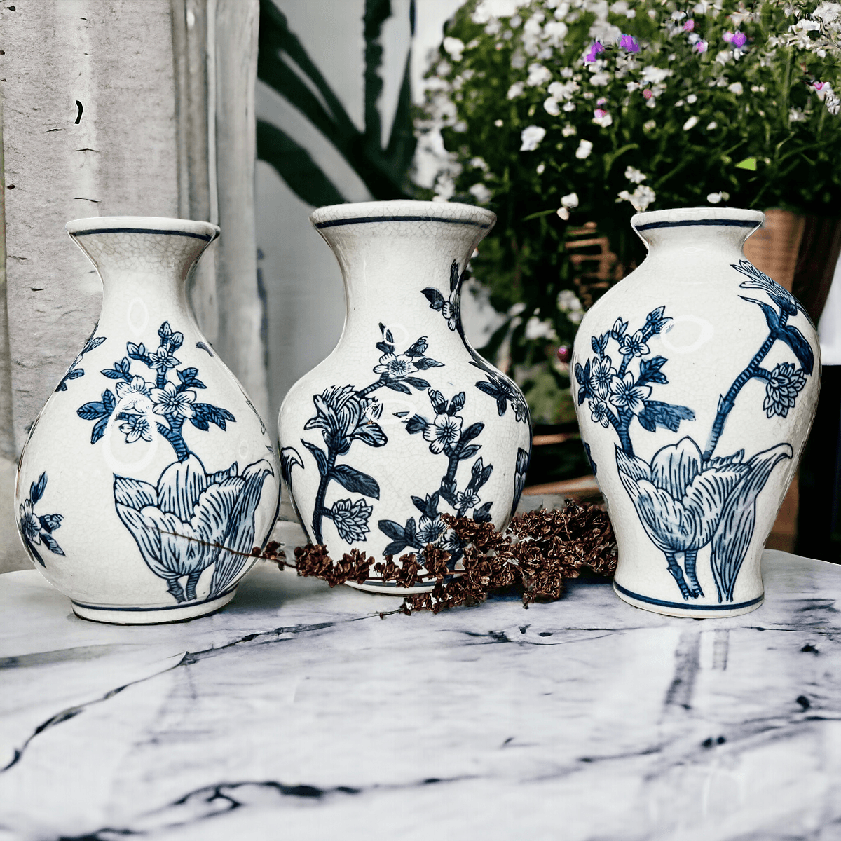 Japanese Floral Vases