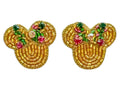 Bow Ears Earrings - Mardi Gras