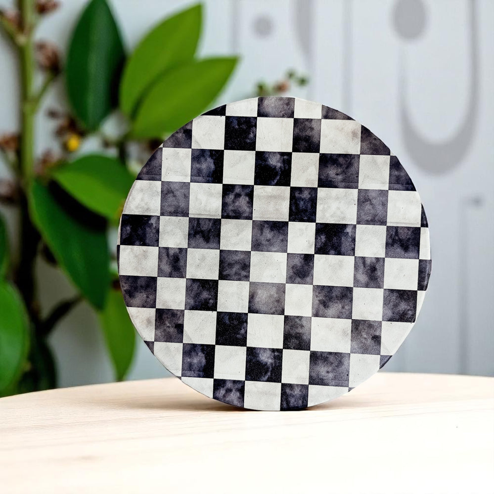 Courtly Check Coasters