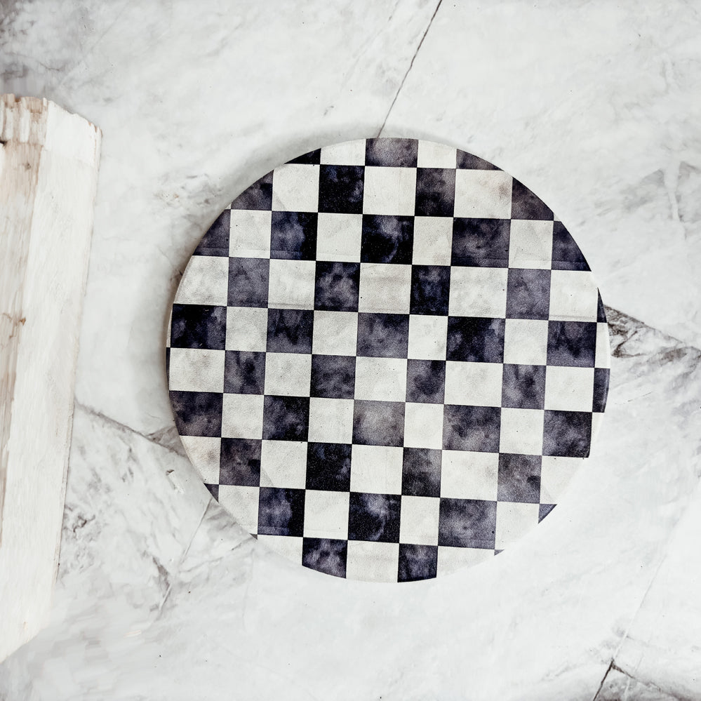 Courtly Check Coasters