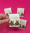 Mardi Gras Rhinestone Stud Earrings