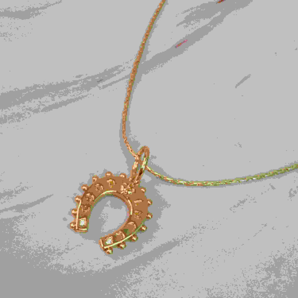 Chic Horseshoe Necklace with Lucky, Stylish Design