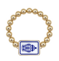 Mahjong Bracelet - Porcelain /Gold