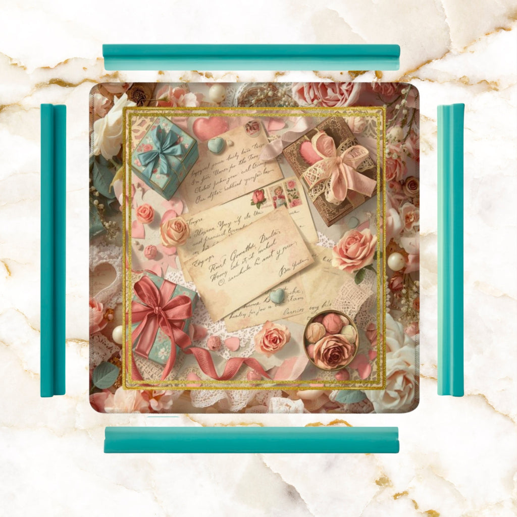 French Love Letter Victorian Mahjong Mat Lettre D'amour