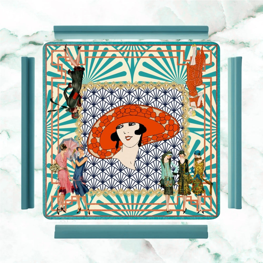 The Roaring 1920's Art Deco Mahjong Mat