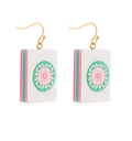 Mahjong Tile Earrings - 1 Dot