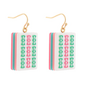 Mahjong Tile Earrings - Bam