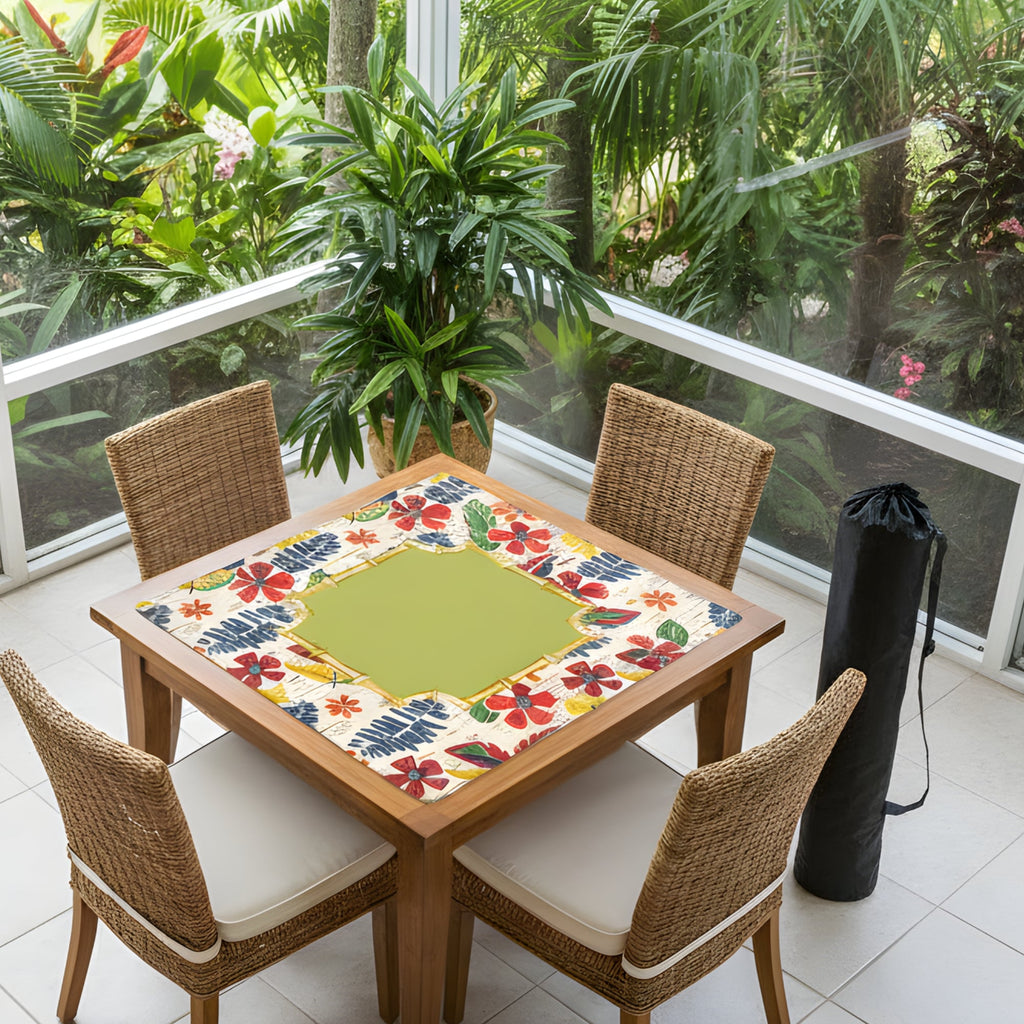 Heirloom Vintage Floral Preppy, Heritage Collection Mahjong Mat