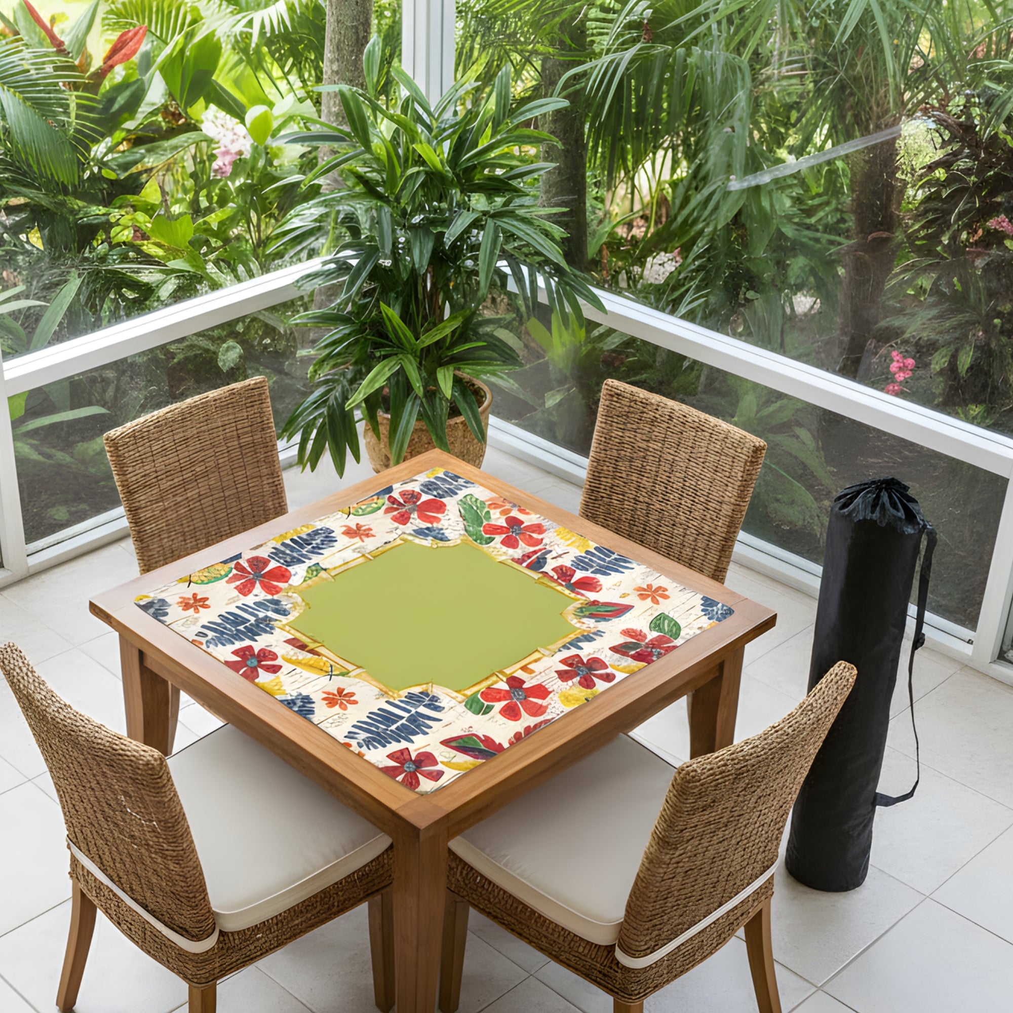 Heirloom Vintage Floral Preppy, Heritage Collection Mahjong Mat