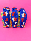 Headband Knot - 4th of July Stars