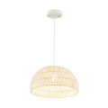 Farmhouse Rattan Pendant Lights-Beige