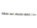 Seed Bead Bag Strap - Mardi Gras Star