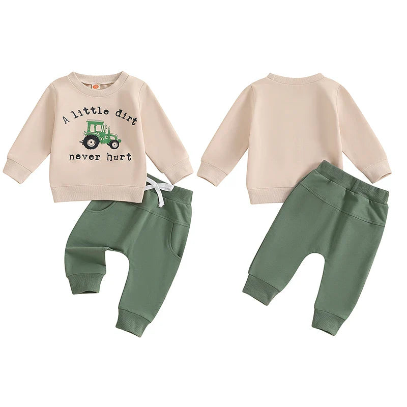 A Litte Dirt Never Hurt Boy 2pc Set