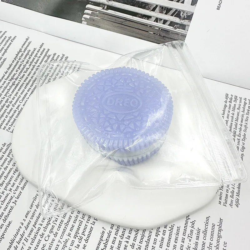 Squishy Handmade Silicone Cookies Fidget Toy | Slow Rebound Stress Relief Pinch Toy for Kids
