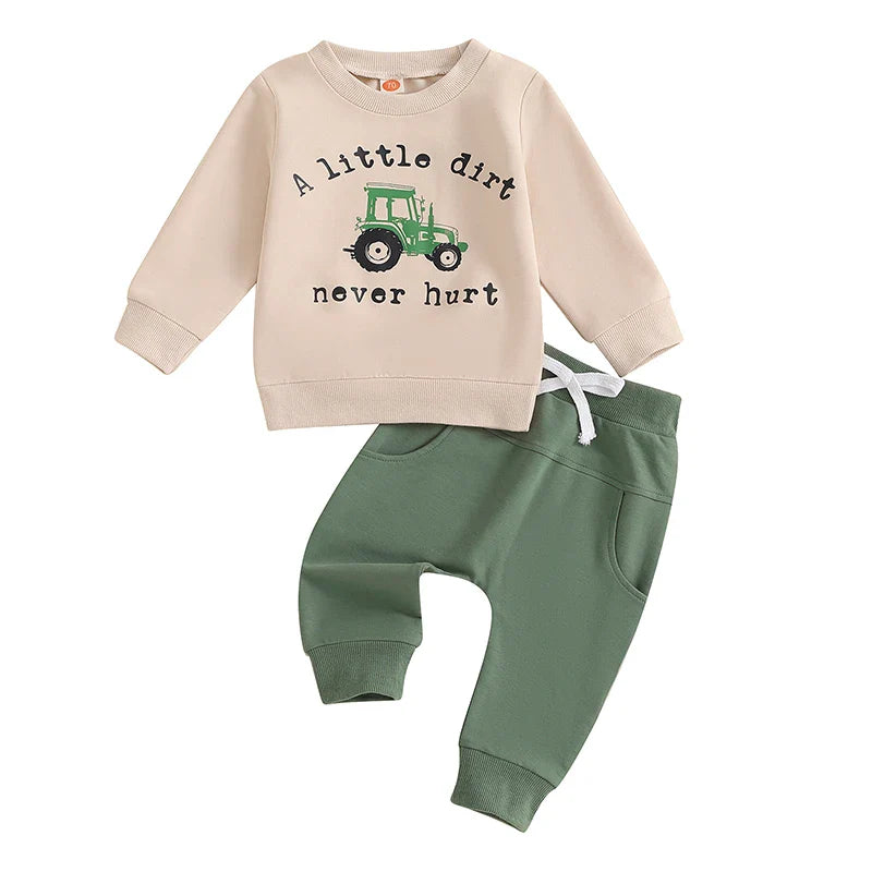A Litte Dirt Never Hurt Boy 2pc Set