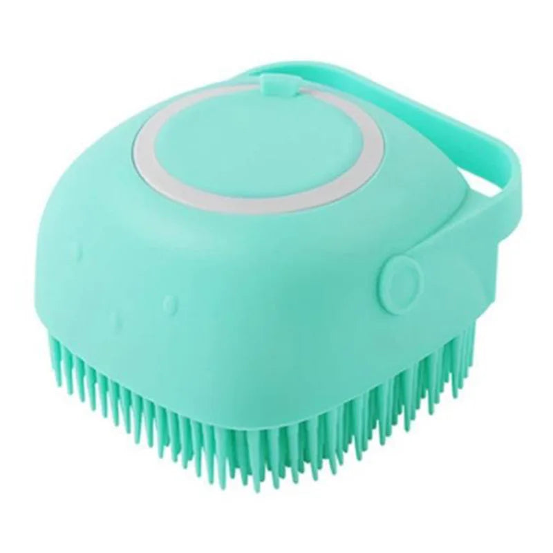 Dog & Cat Bath Massage Brush – Soft Silicone Pet Accessories Tools