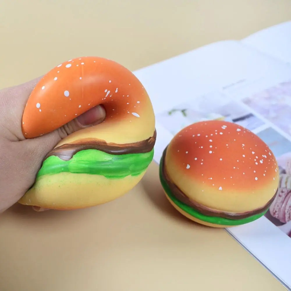 Squishy Hamburger Stress Ball | Sensory Toy for Stress and Anxiety Relief