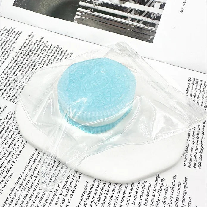 Squishy Handmade Silicone Cookies Fidget Toy | Slow Rebound Stress Relief Pinch Toy for Kids