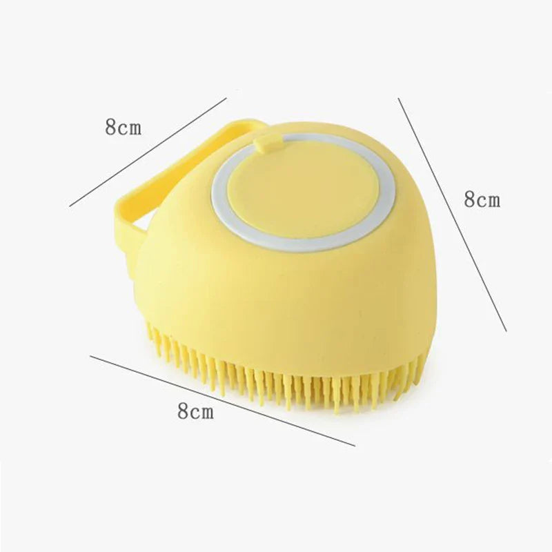 Dog & Cat Bath Massage Brush – Soft Silicone Pet Accessories Tools